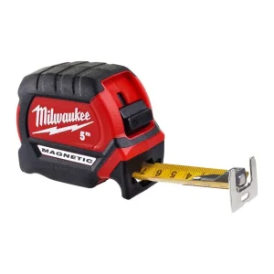Рулетка Milwaukee Premium, 8мх27мм, з фіксатором змотування, АБС-пластик, магніт (4932464600) UA