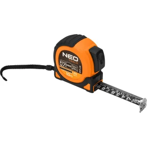 Рулетка Neo Tools Super Black, 10мx25мм, з фіксатором змотування, магніт (67-245) UA