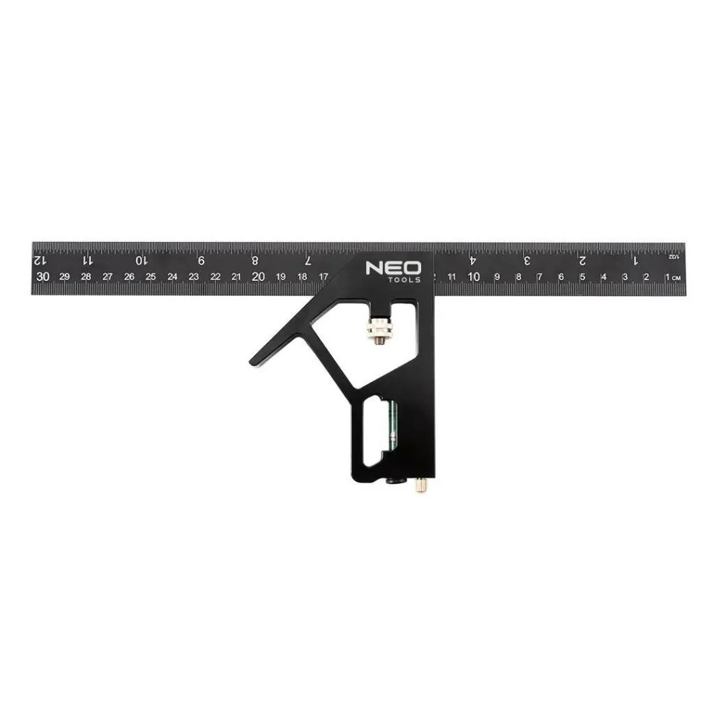 Кутник Neo Tools, 30см, алюміній, рукоятка з високою точністю нахилу (72-127) UA