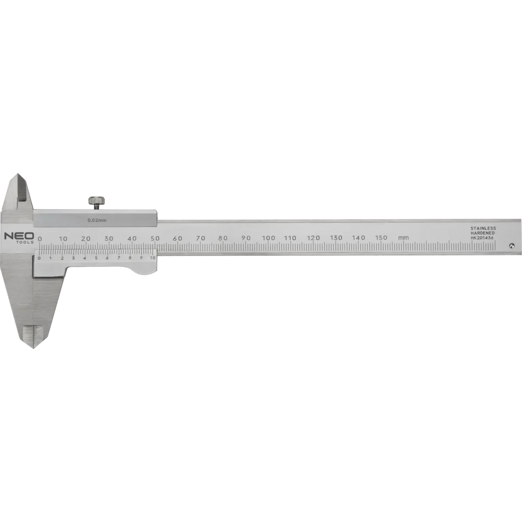 Штангенциркуль Neo Tools, 150мм, нержавіюча сталь, сертификат DIN (75-001) UA
