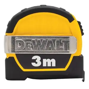 Рулетка DeWALT POCKET, 3мх12.7мм, з фіксатором змотування, АБС-пластик, магніт (DWHT36098-1) UA