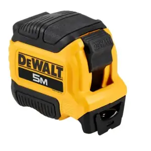 Рулетка DeWALT COMPACT, 5мх28мм, з фіксатором змотування, АБС-пластик, магніт (DWHT38114-0) UA