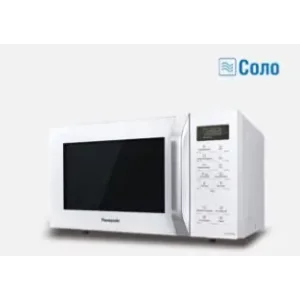 Мікрохвильова піч Panasonic, 25л, 800Вт, гриль, РК дисплей, сріблястий металік (NN-ST34HWZUE) UA