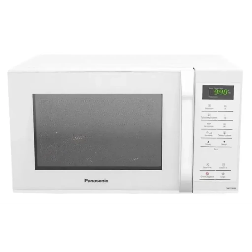 Мікрохвильова піч Panasonic, 25л, 800Вт, дисплей, відкрю ручкою, білий (NN-ST34NWZUE) UA