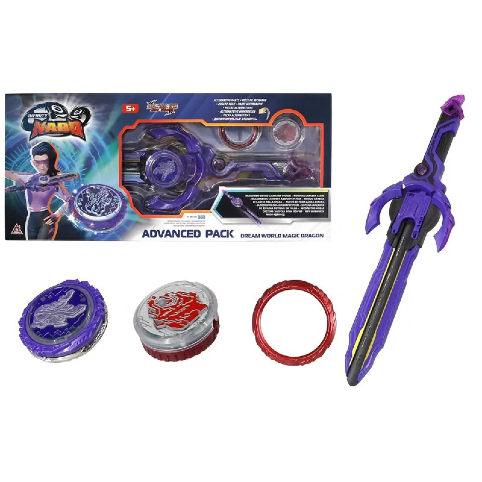 Дзиґа Infinity Nado VI Advanced Pack Чарівний Дракон світу мрій (Dream World Magic Dragon), EU654137 UA