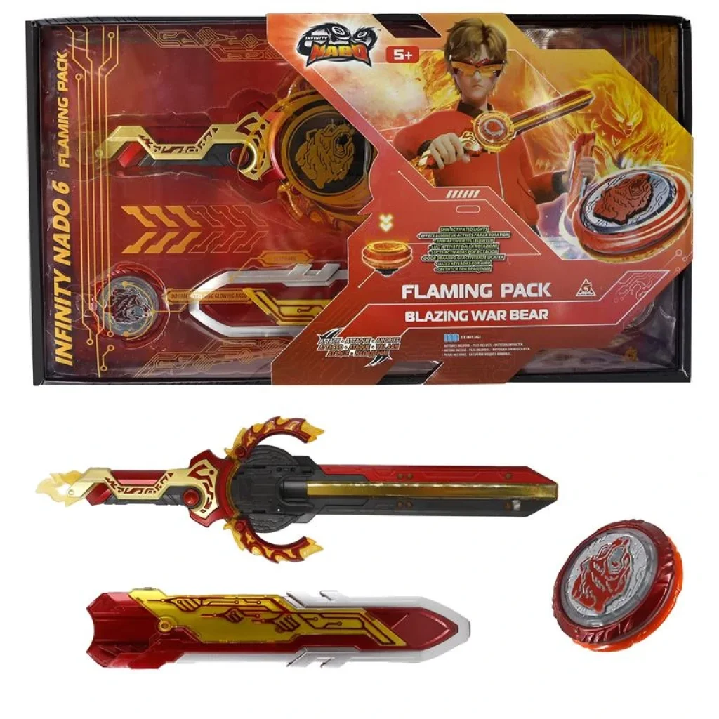 Дзиґа Infinity Nado VI Flaming Pack Палаючий Бойовий Ведмідь (Blazing War Bear), EU654142 UA