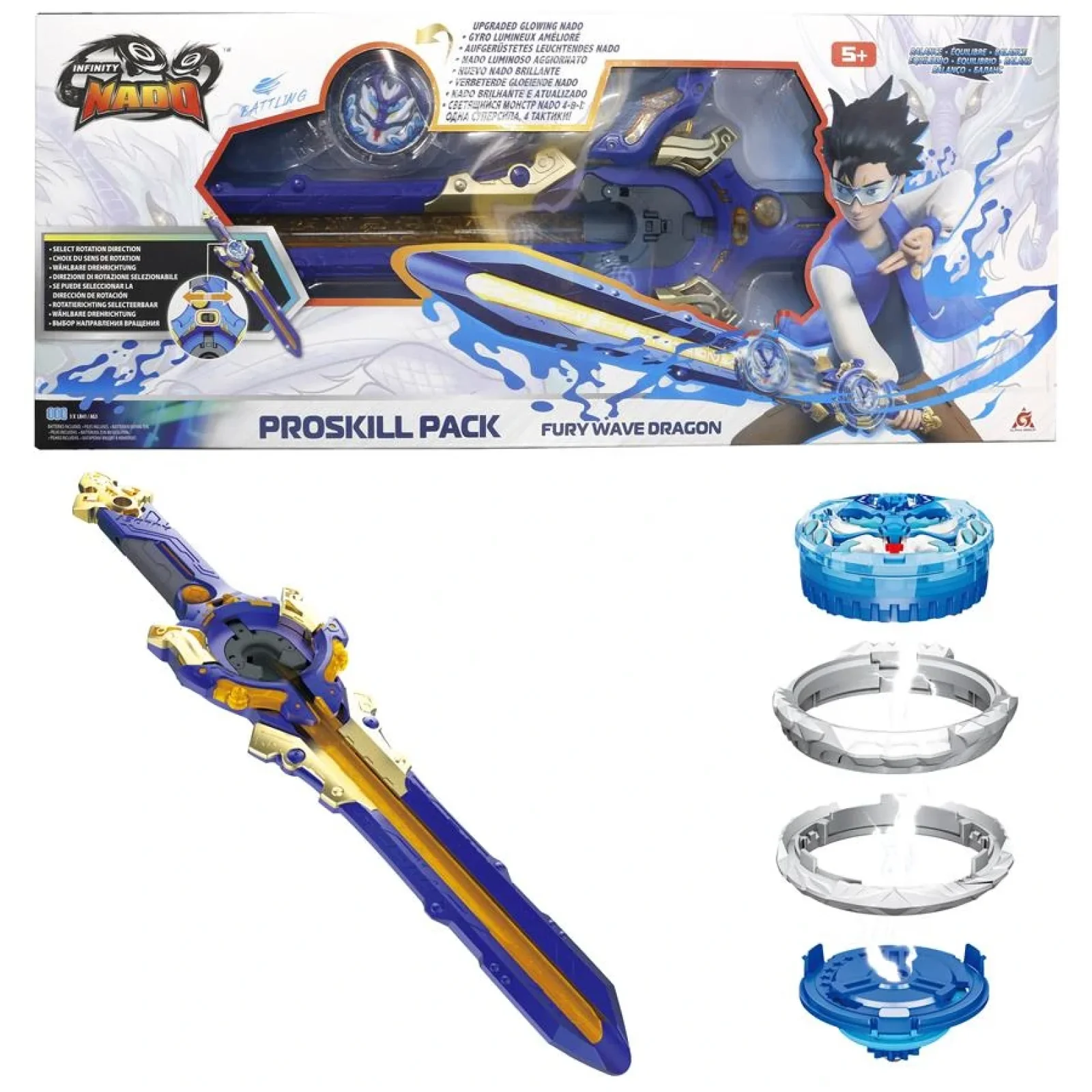 Дзиґа Infinity Nado VI Proskill Pack Лютий Дракон (Fury Wave Dragon), EU654211 UA