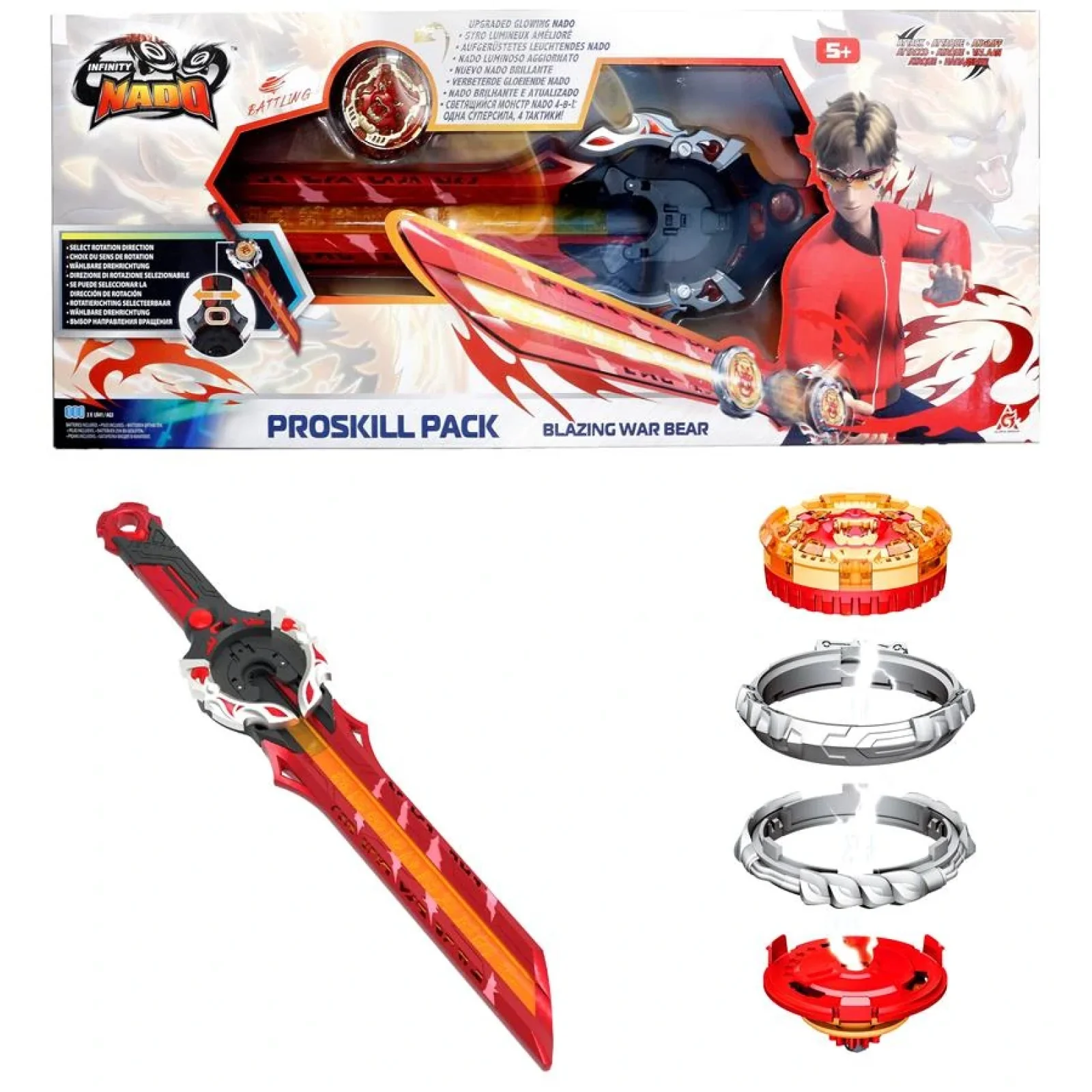 Дзиґа Infinity Nado VI Proskill Pack Палаючий Бойовий Ведмідь (Blazing War Bear), EU654212 UA