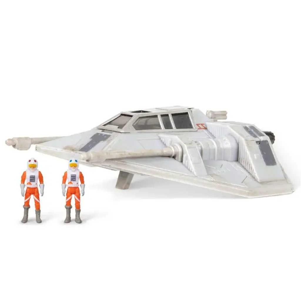 Ігрова колекційна фігурка Star Wars Medium Vehicle Транспорт та фігурка Snowspeeder (Luke Skywalker) 12.5см (SWJ0023) UA