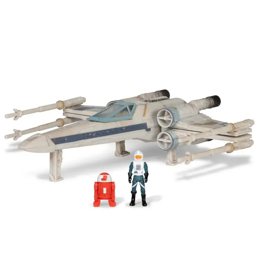 Ігрова колекційна фігурка Star Wars Medium Vehicle Транспорт та фігурка X-Wing (Blue 1) + Antoc Merric & R2-R9 12.5см (SWJ0025) UA
