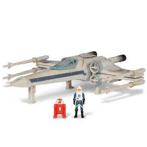 Ігрова колекційна фігурка Star Wars Medium Vehicle Транспорт та фігурка X-Wing (Blue 1) + Antoc Merric & R2-R9 12.5см (SWJ0025) UA