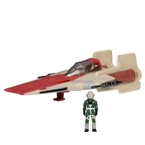 Ігрова колекційна фігурка Star Wars Small Vehicle Транспорт та фігурка A-Wing 7.5см (SWJ0079) UA