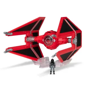 Ігрова колекційна фігурка Star Wars Small Vehicle Транспорт та фігурка Royal Guard TIE Interceptor (Rare) 7.5см (SWJ0082) UA