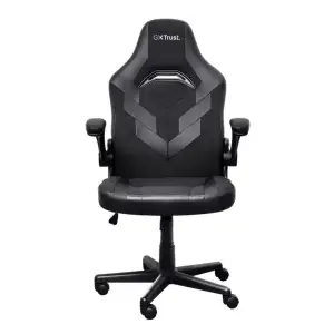 Крісло Trust GXT703 Riye, ПУ шкіра, Foldable Armrests, чорний (25128_TRUST) UA