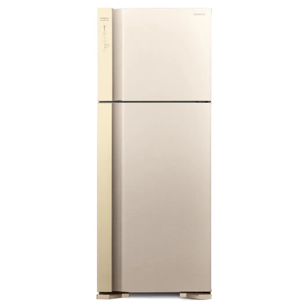 Холодильник с верхней мороз. HITACHI R-V540PUC7BEG, 184х74х72см, 2 дв., Х- 345л, М- 105л, A++, NF, Инвертор, Бежевый UA