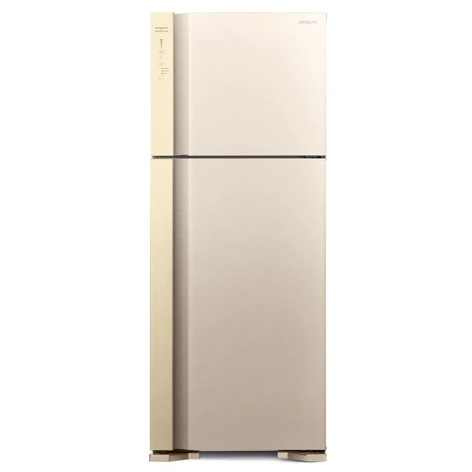 Холодильник с верхней мороз. HITACHI R-V540PUC7BEG, 184х74х72см, 2 дв., Х- 345л, М- 105л, A++, NF, Инвертор, Бежевый UA