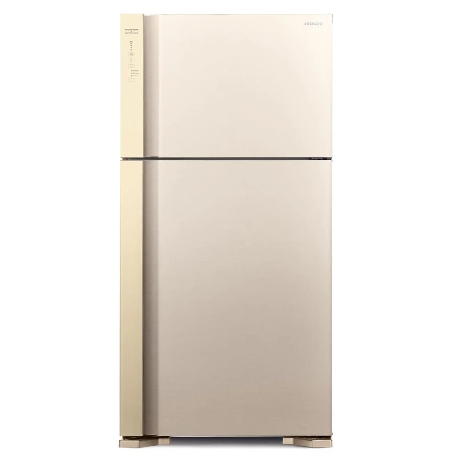 Холодильник з верхньою мороз. HITACHI R-V610PUC7BEG, 176х74х86см, 2 дв., Х- 365л, М- 145л, A++, NF, Інвертор, Бежевий UA