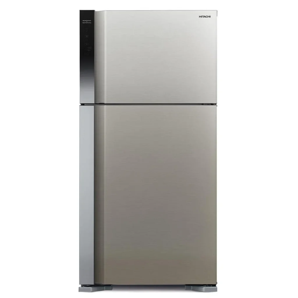 Холодильник с верхней мороз. HITACHI R-V610PUC7BSL, 176х74х86см, 2 дв., Х- 365л, М- 145л, A++, NF, Инвертор, Нерж UA