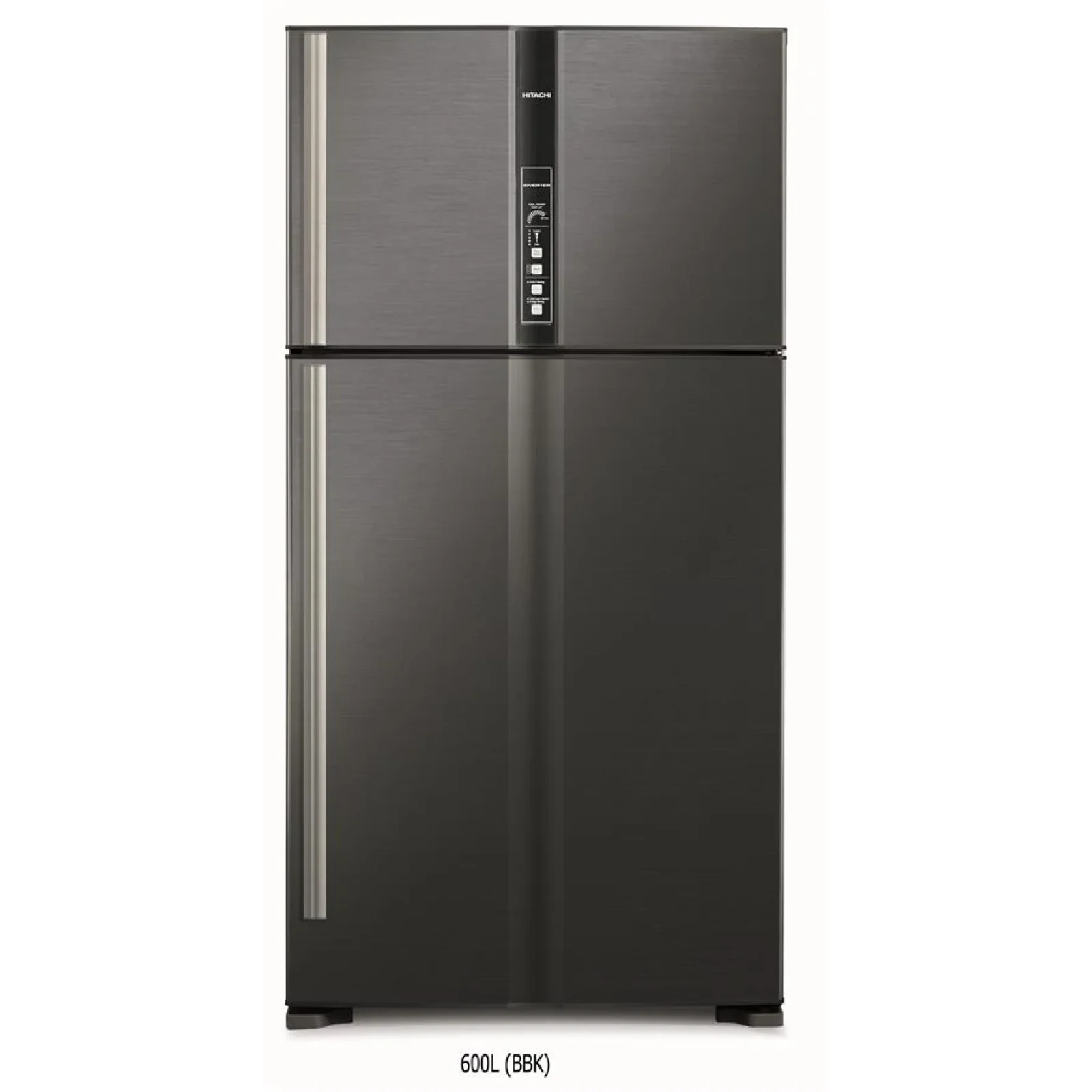 Холодильник с верхней мороз. HITACHI R-V910PUC1KBBK, 184х85х91см, 2 дв., Х- 514л, М- 186л, A++, NF, Инвертор, Черный UA