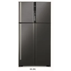 Холодильник с верхней мороз. HITACHI R-V910PUC1KBBK, 184х85х91см, 2 дв., Х- 514л, М- 186л, A++, NF, Инвертор, Черный UA