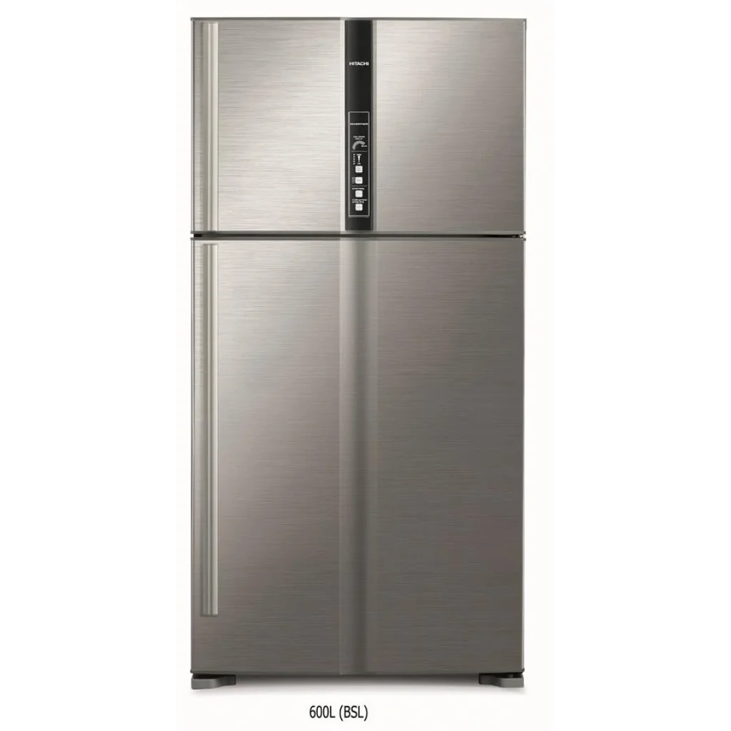 Холодильник с верхней мороз. HITACHI R-V910PUC1KBSL, 184х85х91см, 2 дв., Х- 514л, М- 186л, A++, NF, Инвертор, Нерж UA