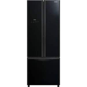 Холодильник с нижн. мороз. HITACHI R-WB600PUC9GBK, 180х76х68см, 3 дв., Х- 308л, М- 107л, A+, NF, Инвертор, Черный (стекло) UA