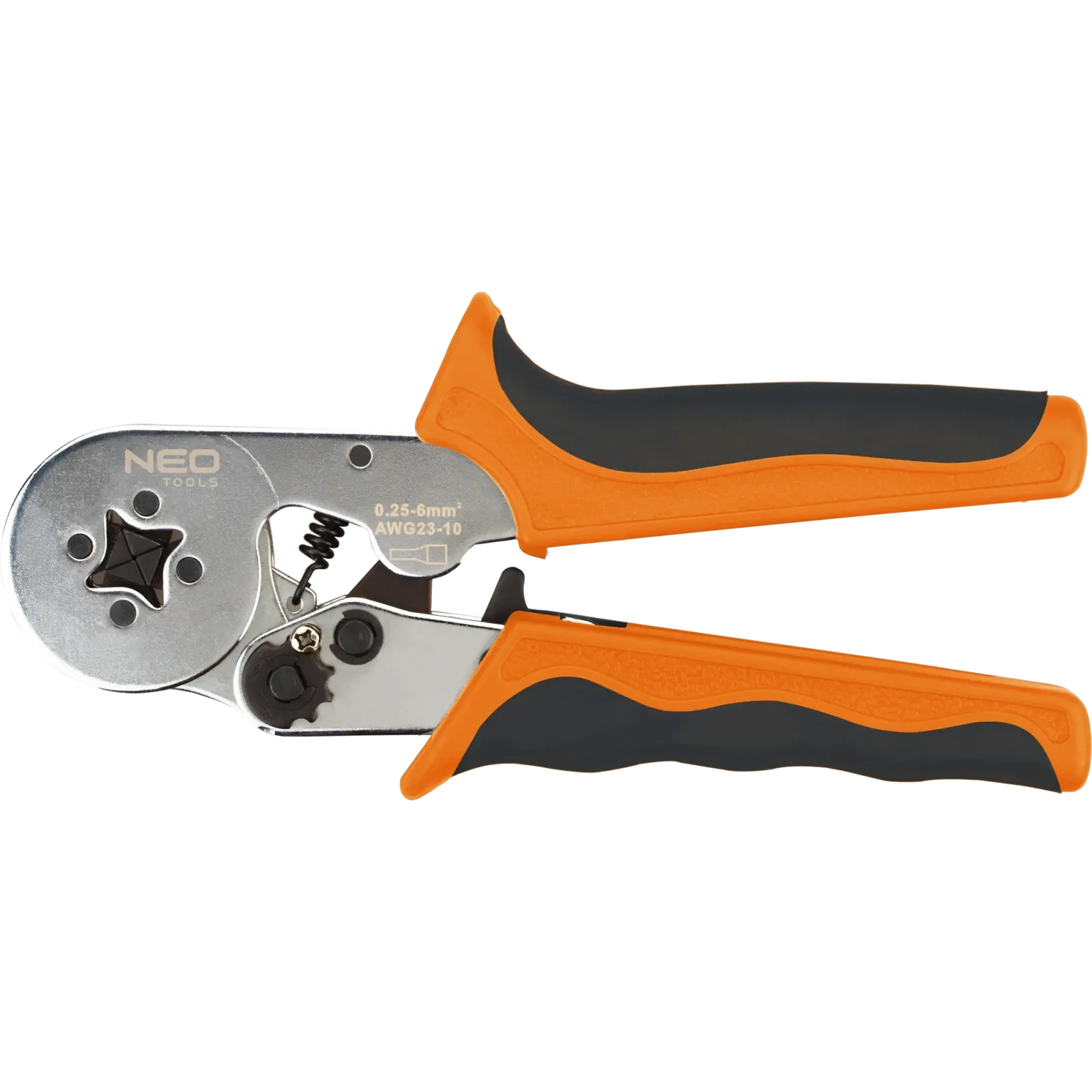 Кліщі обтискні Neo Tools, для обтиску наконечників 0.25-6мм2, 170мм (01-507) UA