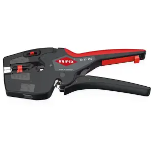 Знімач ізоляції KNIPEX MultiStrip, автоматичний, 0.03-10мм2 кусачки, регулювання довжини, 195мм, 0.170кг (12-72-190) UA