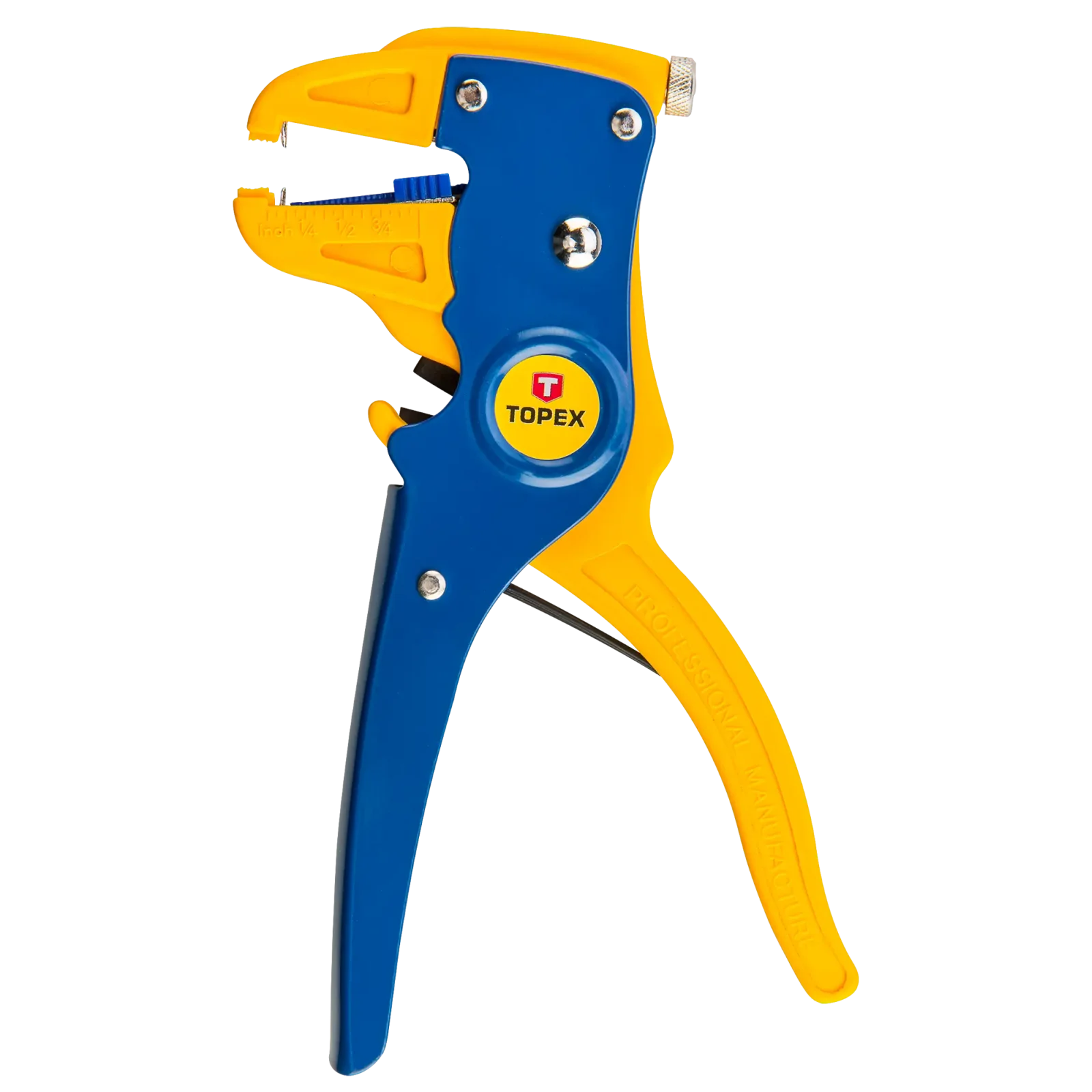 Знімач ізоляції TOPEX, автоматичний, 0.5-6мм2 кусачки, регулювання довжини, 175мм (32D406) UA