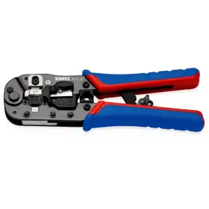 Кліщі обтискні KNIPEX Western, для обтиску штекерів 190мм фосфатовані 0.345кг (97-51-13) UA