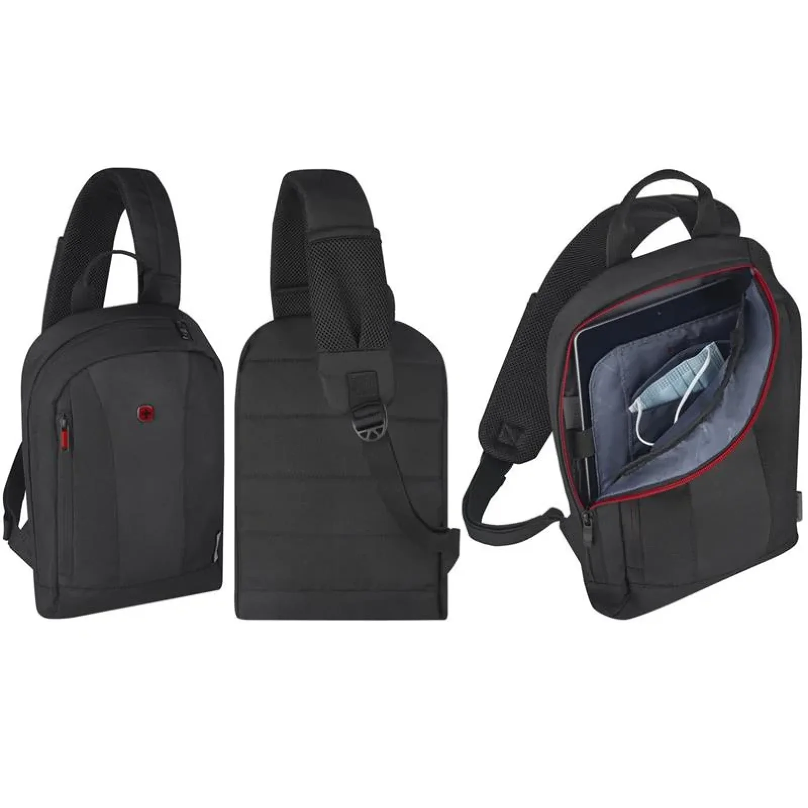 Рюкзак-монослінг Wenger, Monosling Shoulder Bag, чорний, 611876 UA