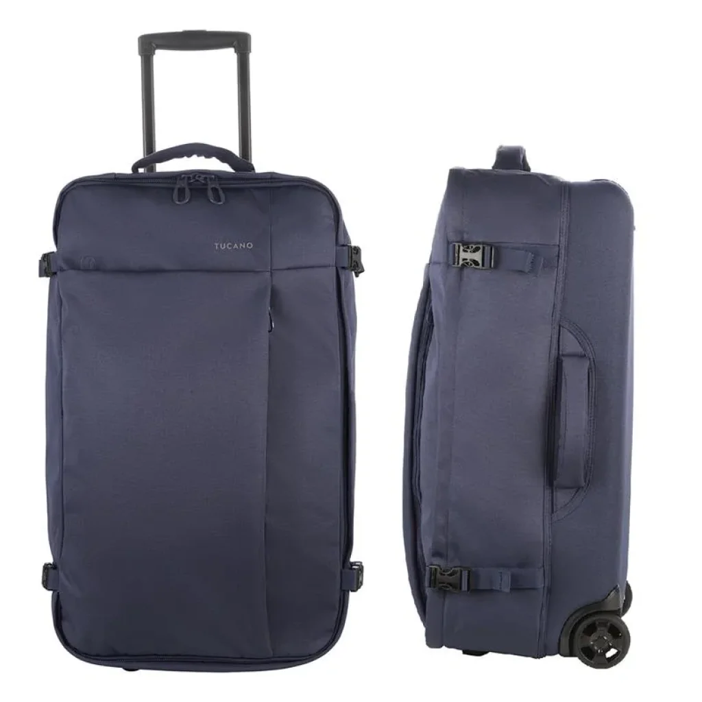 Сумка дорожня на 2-х колесах, Tucano Tugo M Trolley, 45л, поліестер, синя, BTRTUG-M-B UA