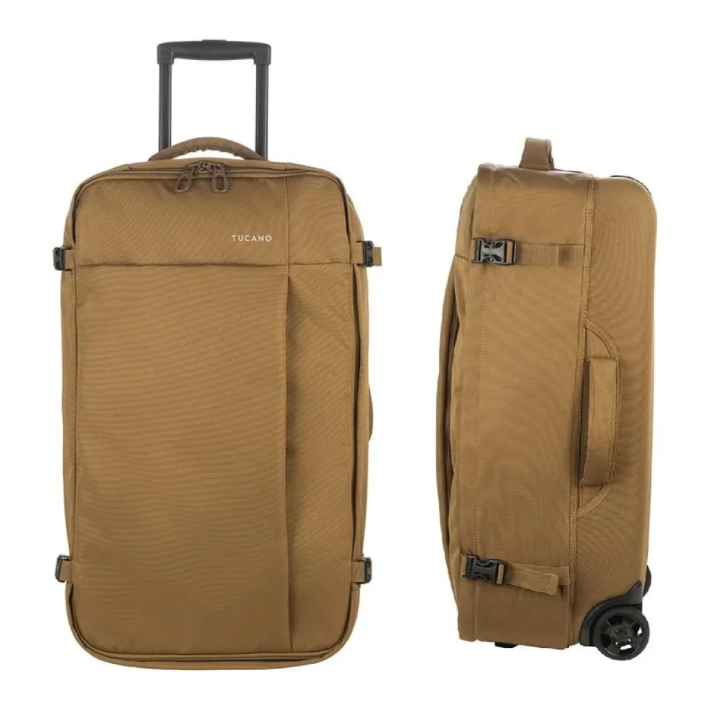 Сумка дорожня на 2-х колесах, Tucano Tugo M Trolley, 45л, поліестер, коричнева, BTRTUG-M-MC UA