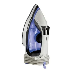 Праска Russell Hobbs Easy Store Pro, 2400Вт, 320мл, паровий удар -180гр, постійна пара - 45гр, зберігання шнура, керам. підошва, біло-синій, 26730-56 UA