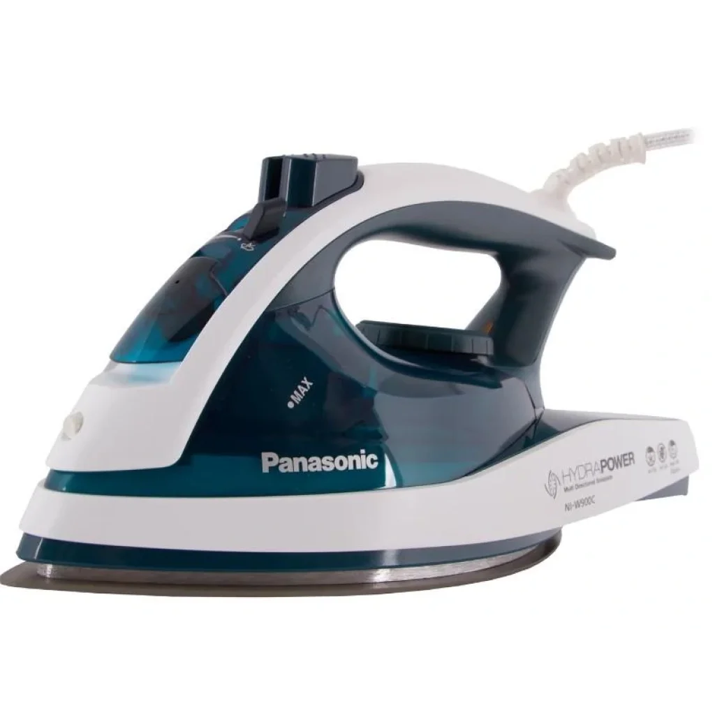 Праска PANASONIC, 2400Вт, 310мл, постійна пара - 35гр, керам. підошва, голубий, NI-W900CMTW UA