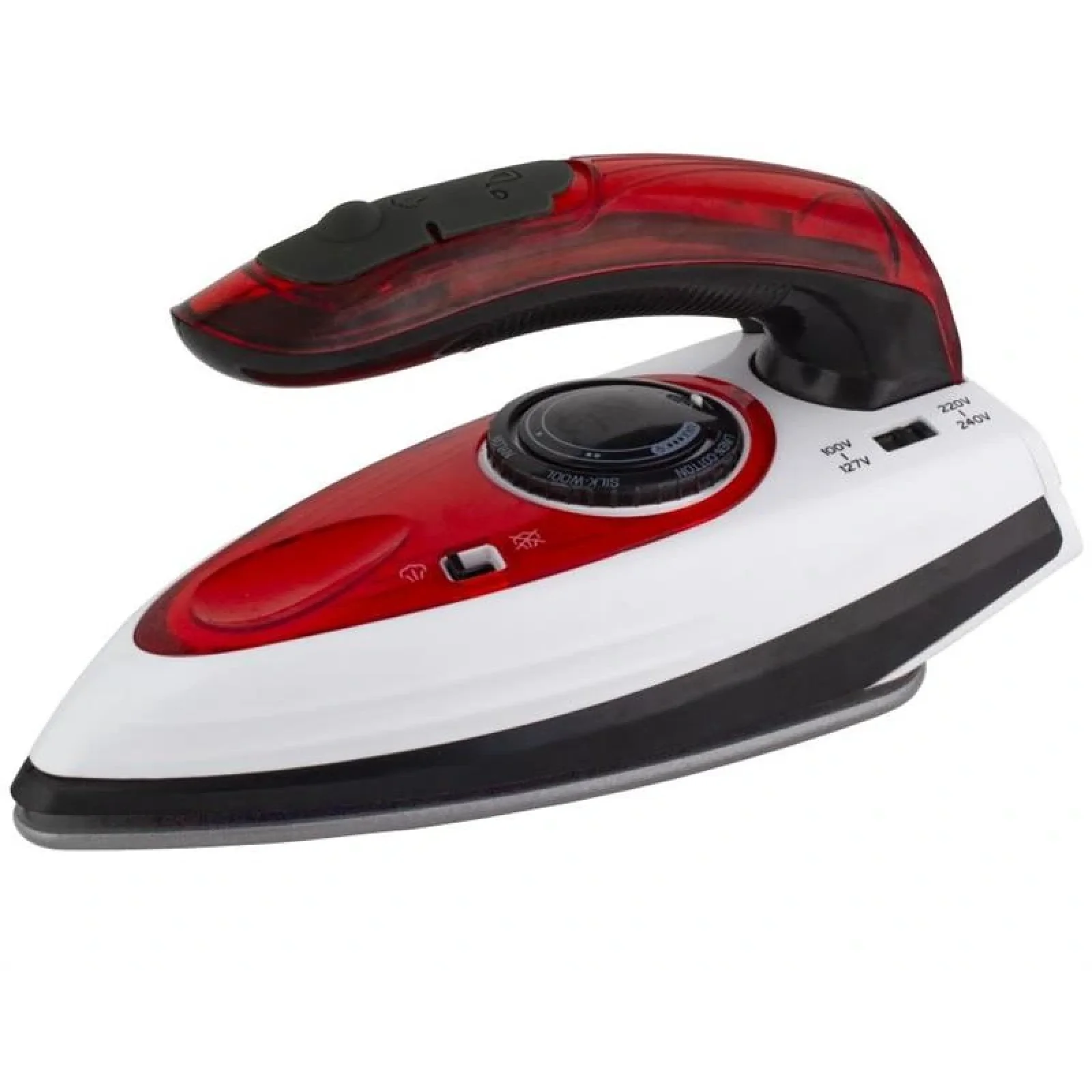 Праска Ardesto дорожна TI-S1200, 1000Вт, 70мл, паровий удар, постійна пара - 15гр, керам. підошва, біло-червоний UA