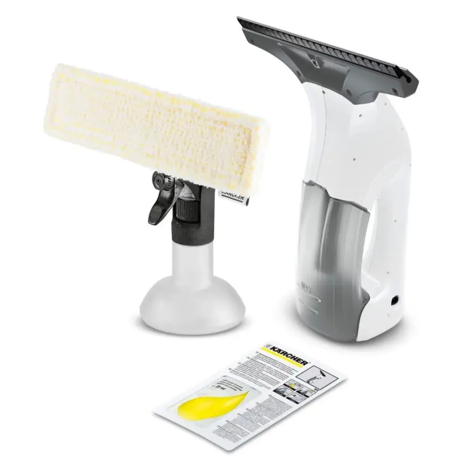Пилосос Karcher віконний WV 1 Plus, вода -0.1л, автон. робота до 25хв, вага-0.5кг, білий (1.633-608.0) UA