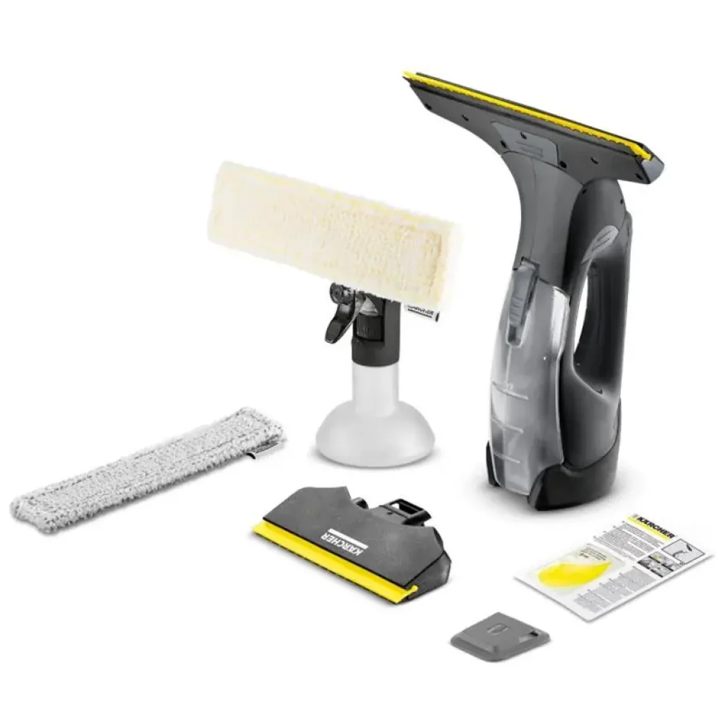 Пилосос Karcher віконний WV 5 Plus, вода -0.1л, автон. робота до 35хв, вага-0.7кг, чорний (1.633-711.0) UA