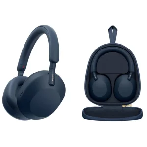 Навушники Over-ear Sony WH-1000XM5 BT 5.2, ANC, Hi-Res, AAC, LDAC, Wireless, Mic, Синій, WH1000XM5L.CE7 UA