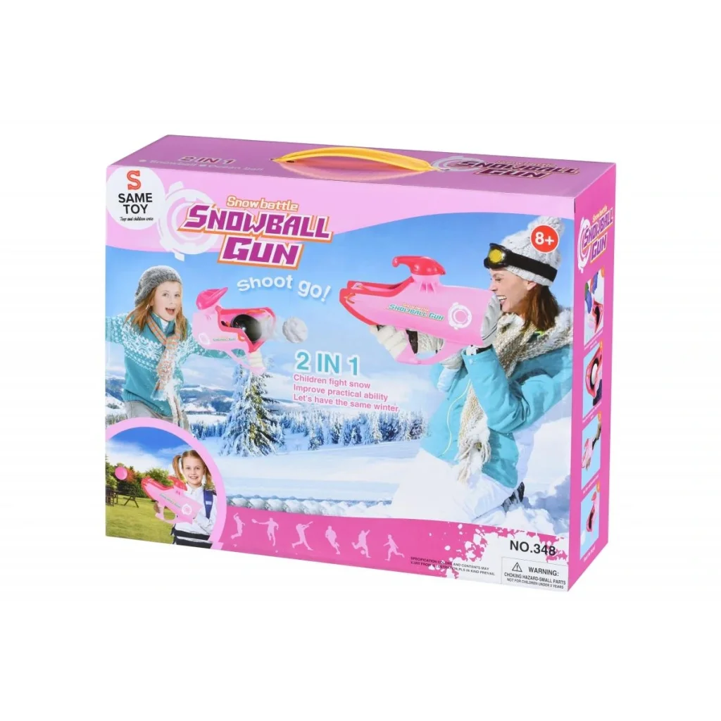 Іграшкова зброя Same Toy 2в1 Бластер м'ячик/сніг 30,5см, рожевий, 348Ut UA