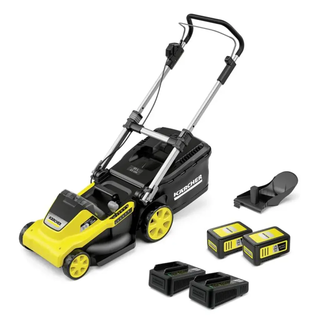 Газонокосарка акумуляторна Karcher LMO 5-18 Dual Battery Set 36В (18В+18В) акб 2х5А·год 41см 25-70см до 550м.кв (1.445-431.0) UA