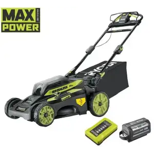 Газонокосарка акумуляторна Ryobi Max Power RY36LMX51A-160 36В акб 1х6А·год 51см 70л 20-70мм самохідна 24.7кг (5133004589) UA