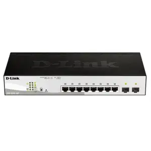 Комутатор D-Link DGS-1210-10P 8xGE PoE, 2xSFP, WebSmart UA