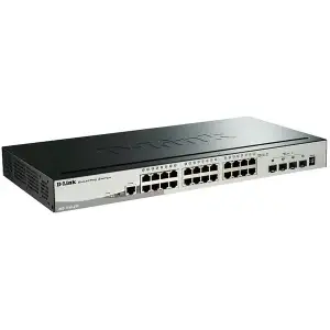 Комутатор D-Link DGS-1510-28X 24xGE, 4xSFP+, SmartPro UA