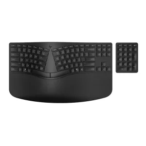 Клавіатура мембранна HP 960 BLK Ergonomic split-zone, 112key, BT, EN/UK, чорний (7E755AA) UA