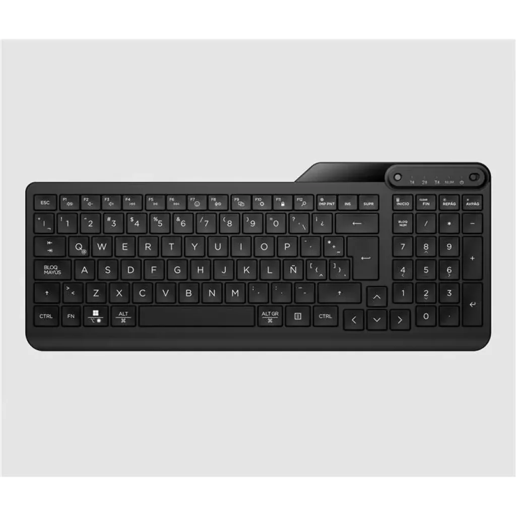 Клавіатура мембранна HP 460 Multi-Device key, BT, EN/UK, чорний (7N7B8AA) UA