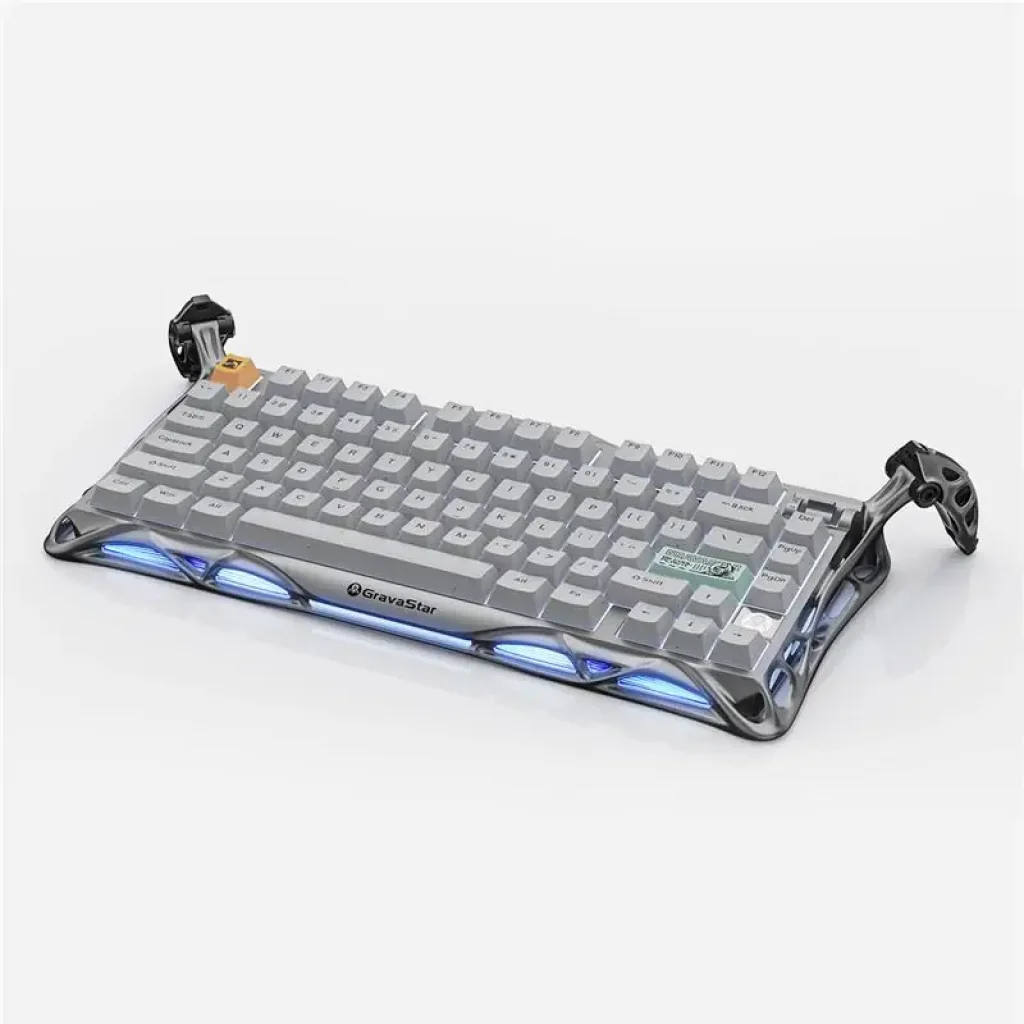 Клавіатура механічна GravaStar Mercury K1 Pro 80keys, GravaStar x Kailh Speedy Mint, BT/WL/USB, сірий (GSK1PRO_GRY) UA