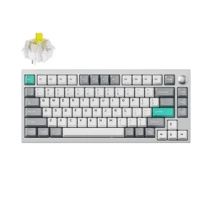 Клавіатура механічна Lemokey P1 Pro 84Key, Keychron Super Red, WL/BT/USB-A, QMK/VIA, Hot-Swap, EN/UKR, RGB, Knob, Space Silver (P1P-X1-UA) UA