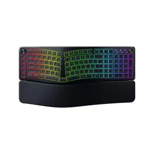 Клавіатура мембранна Razer Pro Type Ergo, 118key, USB-A/WL/BT, EN, RGB, чорний (RZ03-05440100-R3M1) UA