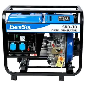 Генератор дизельний EnerSol SKD-3B, 230В, 2.8/3кВт, ручний стартер, 85кг UA